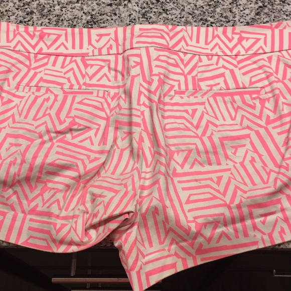 J Crew Neon & Pink Cream Stretch Short 3” - Picture 2 of 3
